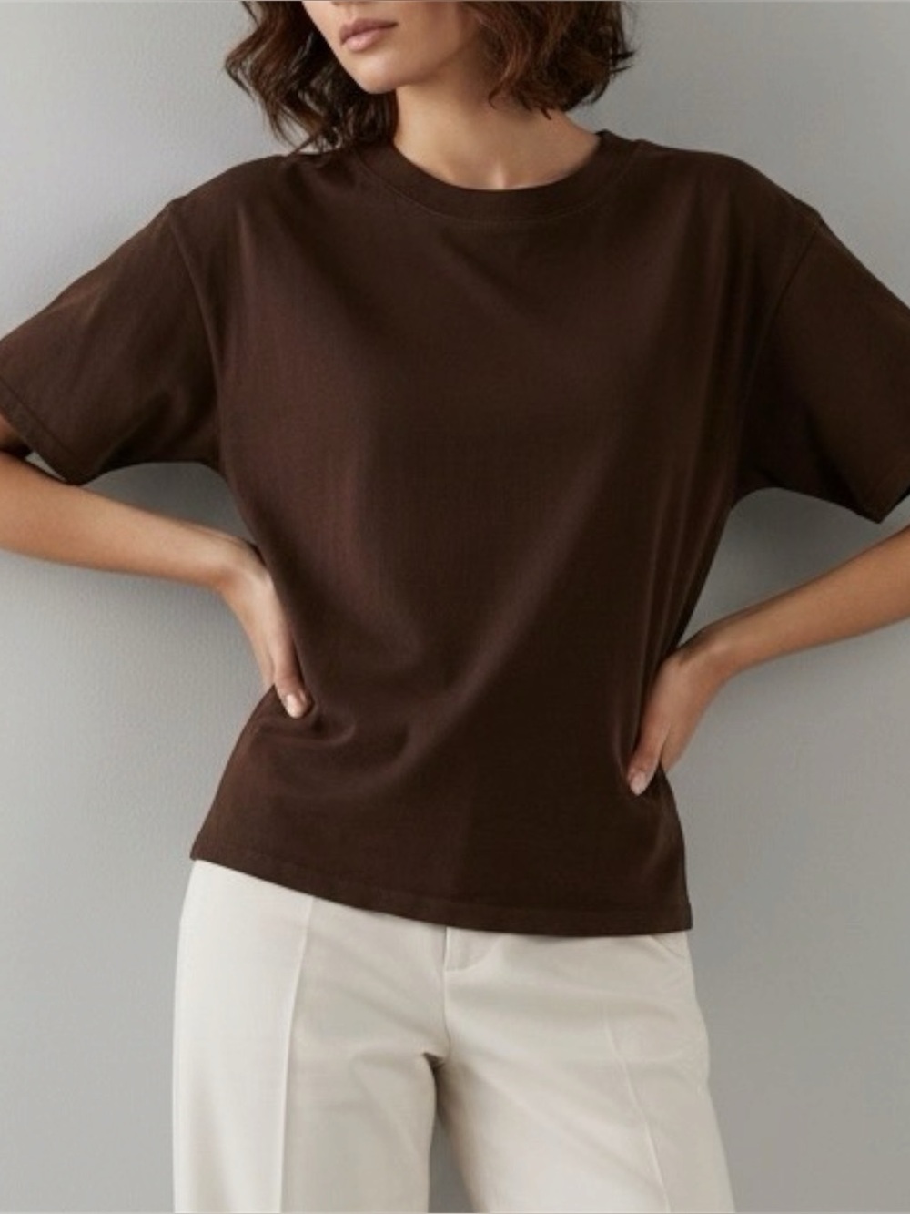 EB DENIM Eero Tee, Saddle, XS
